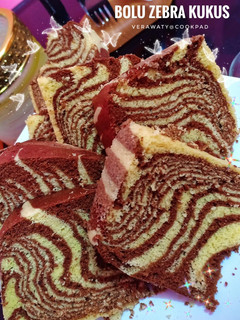 Foto resep Bolu zebra kukus
