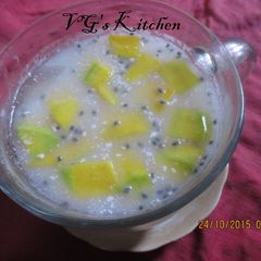 A picture of Mango with Coconut Milk Sauce (LAKSAMANA MENGAMUK).
