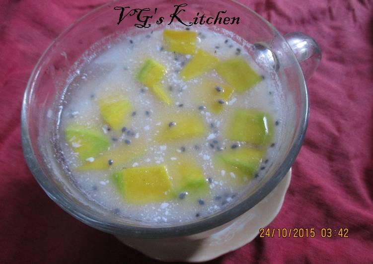 Recipe of Homemade Mango with Coconut Milk Sauce (LAKSAMANA MENGAMUK)