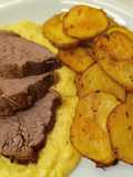 Colita de cuadril +salsa mostaza+papas chips