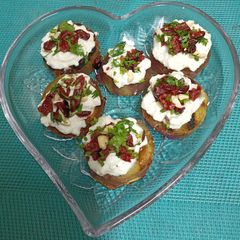 Sweet Potato Bruschetta (Vrat Special) A picture of Sweet Potato Bruschetta (Vrat Special).
