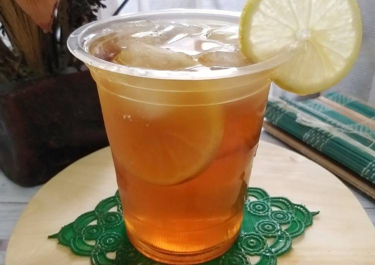 Langkah Mudah untuk Membuat #3 Iced Lemon Tea yang Enak Banget