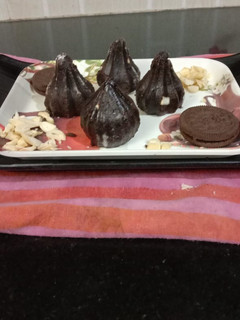 A picture of Chocolate Modak 😋😋😋😋.