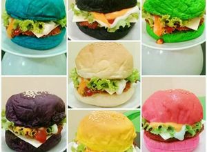 Foto resep Burger pelangi untuk jualan