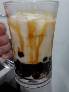 Foto resep Fresh milk brown sugar with Boba
