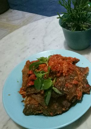 Foto resep Sambal merah ikan nila