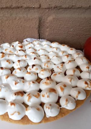Una foto de Tarta de manzana con nuez y avena
