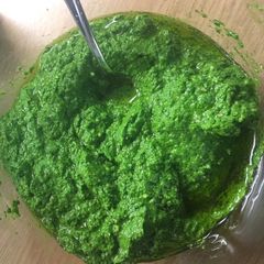 A picture of Spinach and Basil Pesto.