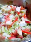 Ensalada César de fruta y verdura