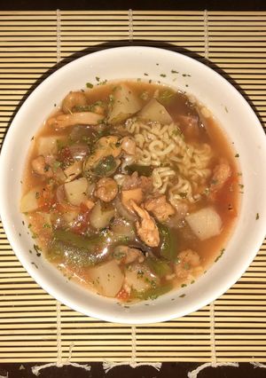 A picture of Seafood Soup.