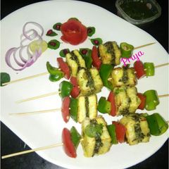 A picture of Methi Paneer Tikka.