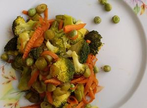 Una foto de Verduras al Wok