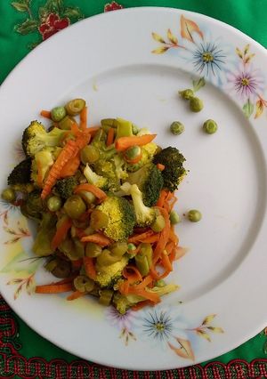 Una foto de Verduras al Wok