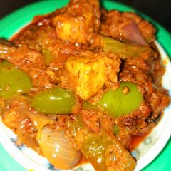 A picture of Kadai paneer.