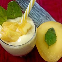 A picture of Mango basil salted smoothie.