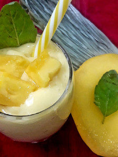 A picture of Mango basil salted smoothie.