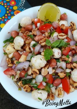 A picture of WheatPuff-Makhana Chaat (Airfryer).