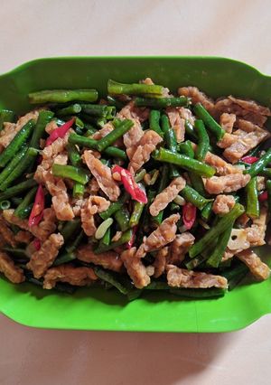 Foto resep Tumis Kacang Panjang Tempe