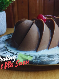 Foto resep Puding Coklat Vla Susu