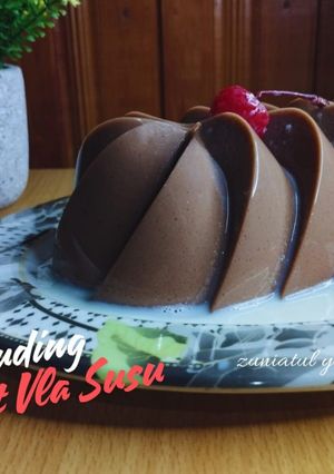 Foto resep Puding Coklat Vla Susu