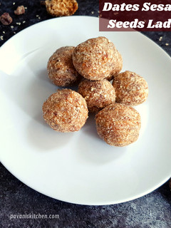A picture of DATES SESAME SEEDS LADOO | SESAME LADDU.