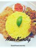 Nasi Kuning (Yellow turmeric rice)