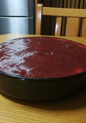 Φωτογραφία της συνταγής Cheesecake strawberry light with yogurt