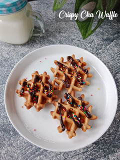 Foto resep Crispy Cha Waffle