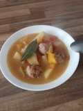 Guiso de albóndigas con calabaza