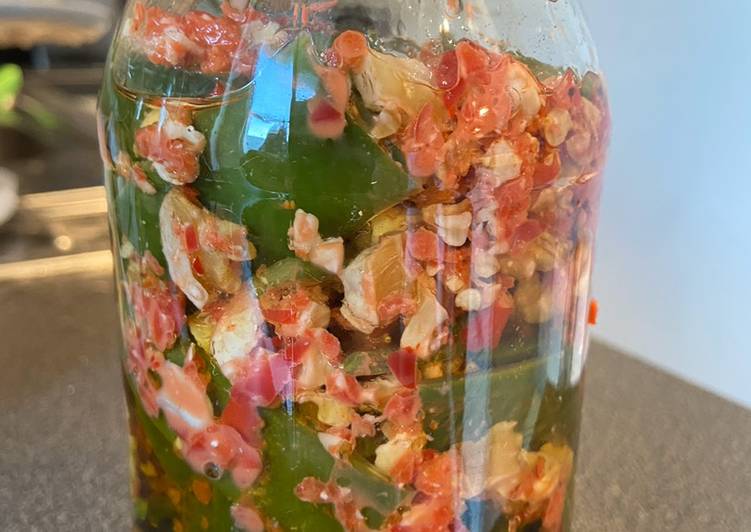 Recipe of Super Quick Homemade Oil cured green beans - Makdous al loubieh