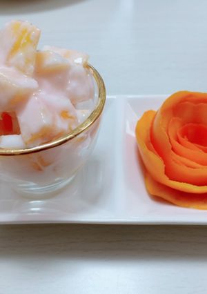 Hình của món Yaout hồng.