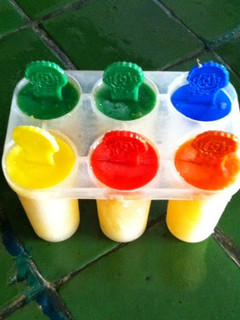 Una foto de Paletas de naranja