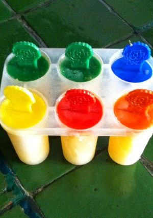 Una foto de Paletas de naranja