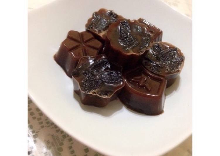 Resep Puding oreo coklat, Enak