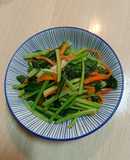 蒜香炒胡蘿蔔油菜