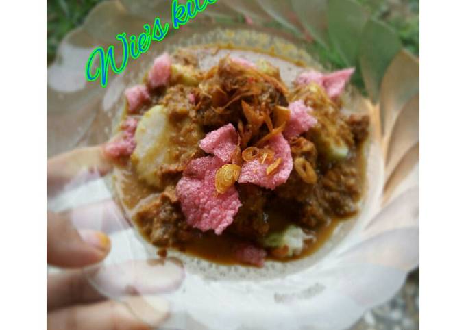 Resep LONTONG AYAM BUMBU KACANG (sate ayam tapi males ...