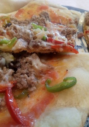 Una foto de Pizza a la sartén