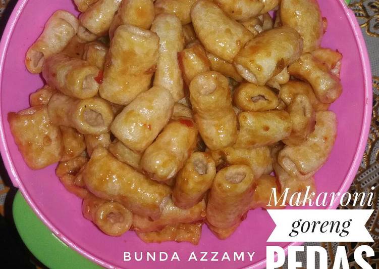 Proses Membuat Makaroni Goreng Pedas😤😤 yang enak