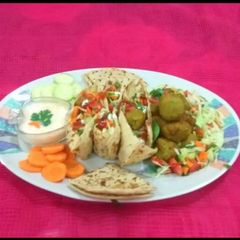 A picture of Falafel with Father Bread.