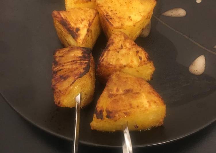 Spicy Roasted/ grilled Pineapple