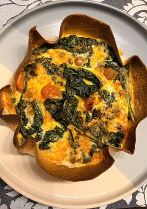 Una foto de Quiche Saludable en Air Fryer