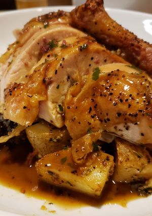 A picture of Roast Chicken Dinner.