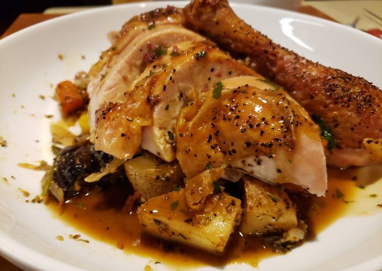 How to Prepare Homemade Roast Chicken Dinner