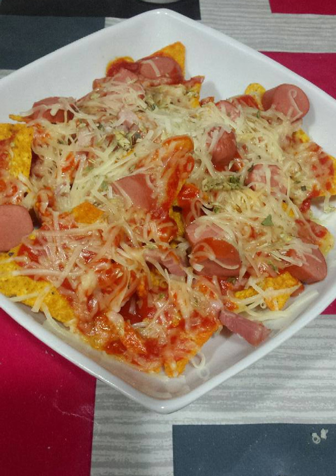 Una foto de Nachos caseros