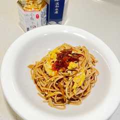 Dried Anchovy XO Sauce Fried Buckwheat Noodles 小魚干XO醬炒蕎麥麵[溪和水產]-レシピのメイン写真