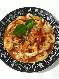 Foto resep Cumi saus padang
