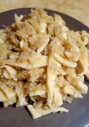 Káposztás tészta recept fotója