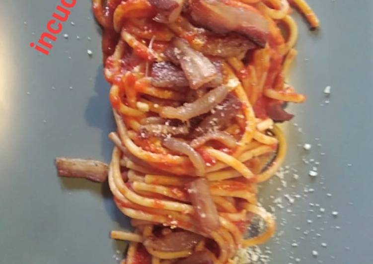 Simple Way to Prepare Premiato Spaghettonni all'amatriciana