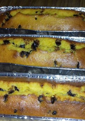 Una foto de Budín de naranja con chips de chocolate