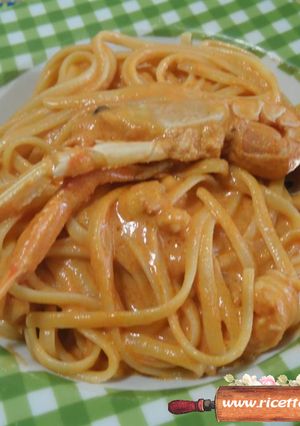 Foto di Linguine alla crema di scampi